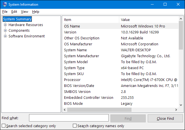 How to Open the System Information Panel on Windows 10 or 8
