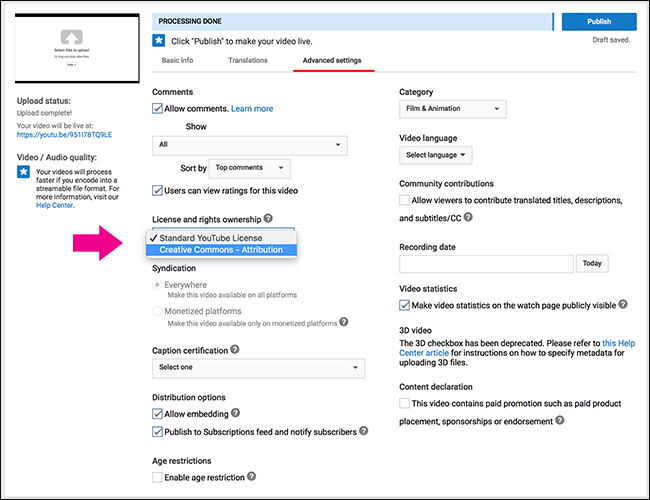 How to Share Your Work Under a Creative Commons License