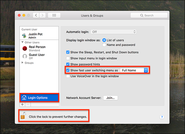 How to Enable Fast User Switching in macOS