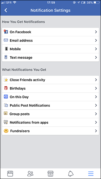 How to Disable and Customize Facebook’s Notifications, Texts, and Emails