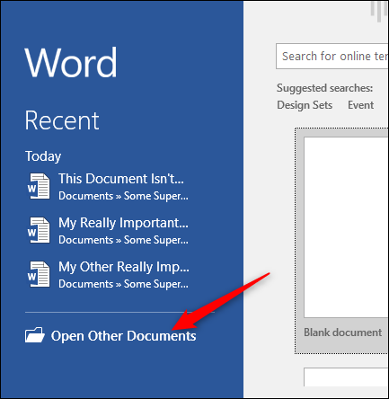 Open Recent File Word How to Clear or Disable the Recent Documents List in Microsoft Word 2016