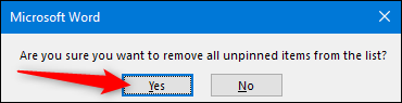 How to Clear or Disable the Recent Documents List in Microsoft Word 2016