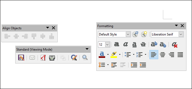 How to Dock and Undock Toolbars In LibreOffice