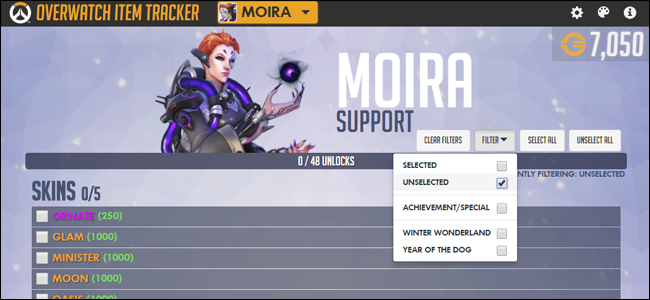How to Keep Track of Cosmetic and Event Items in Overwatch