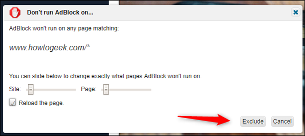 How to Set AdBlock to Only Block Ads on Specific Sites