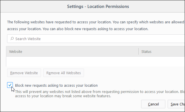 Allow Location Website How to Stop Websites From Asking For Your Location