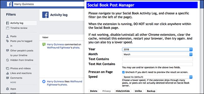 How to Quickly Delete Lots of Old Facebook Posts