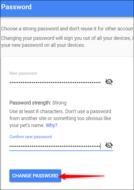 How To Change Your Gmail or Google Password