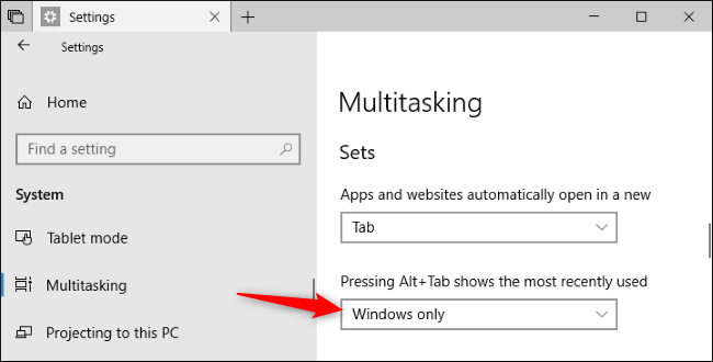 How to Disable Windows 10's Tabs From Showing in Alt+Tab