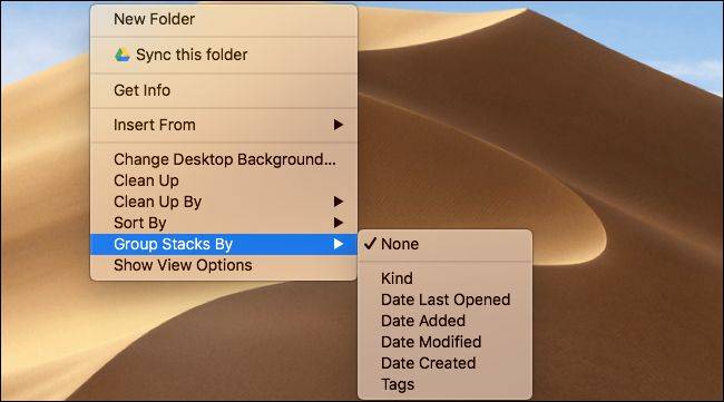How to Organize Your Desktop With Stacks on macOS Mojave