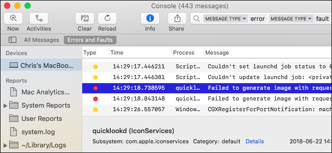 How to View the System Log on a Mac