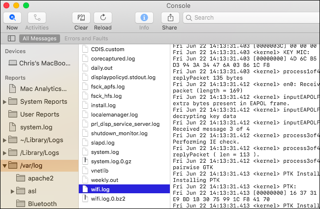 Different Computer Log How to View the System Log on a Mac