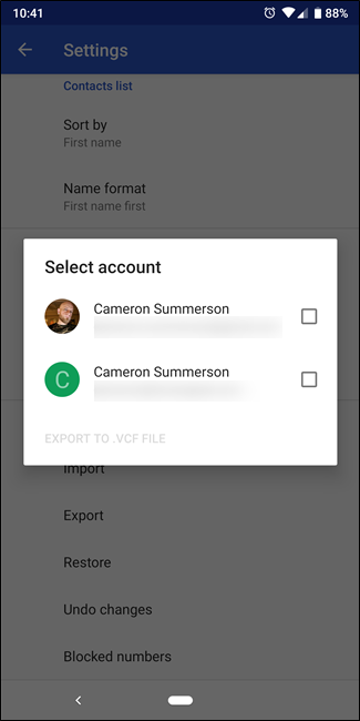 How to Manually Export and Back Up Contacts on Android