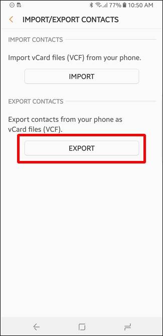 How to Manually Export and Back Up Contacts on Android