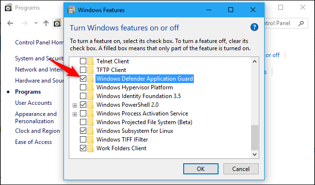 How to Enable Windows Defender Application Guard for Microsoft Edge