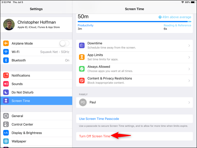 How to Disable Screen Time Weekly Report Notifications on iPhone or iPad