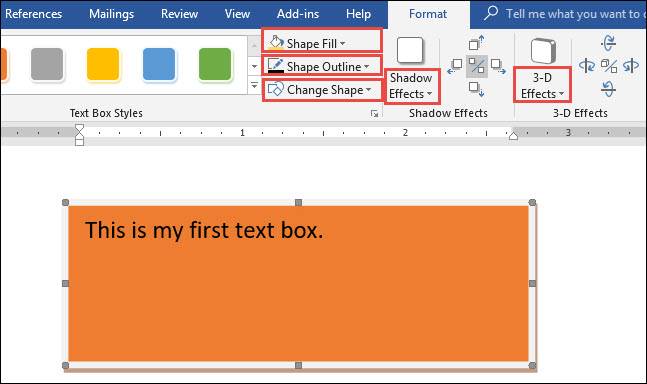 How to Create and Format a Text Box in Microsoft Word