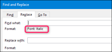 Replacement Format How to Find and Replace Formatting in Microsoft Word