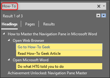 Use the Navigation Pane to Easily Reorganize Microsoft Word Documents