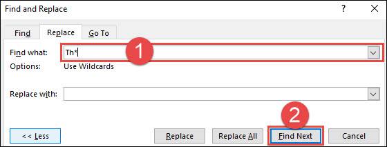 How to Use Wildcards When Searching in Word 2016