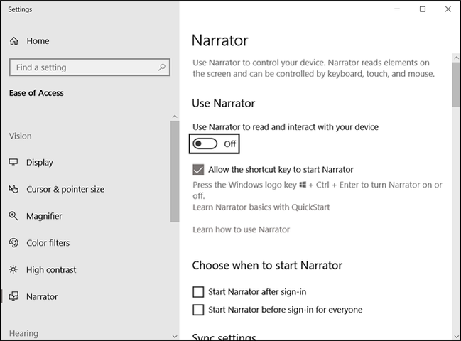 Computer Narration How to Use Windows Narrator