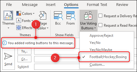 How to Add Voting Options to An Email in Microsoft Outlook