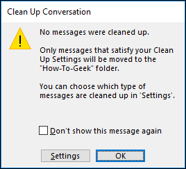 How to Use the Conversation Clean Up Tool in Outlook