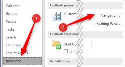 How to Customize the Navigation Pane in Outlook