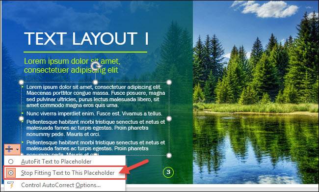 text box in powerpoint keeps resizing
