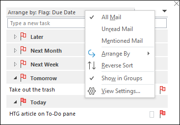 How to Customize the To-Do Pane in Outlook