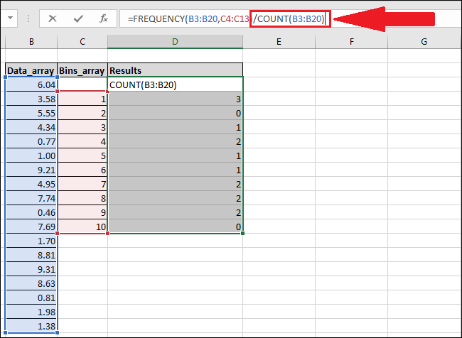 How to Use the FREQUENCY Function in Excel