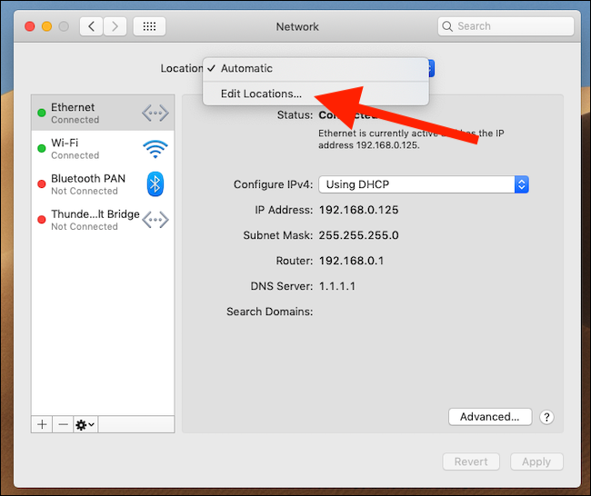 How to Set Up and Use Network Locations on a Mac