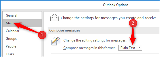 How to Show All Mail as Plain Text in Outlook