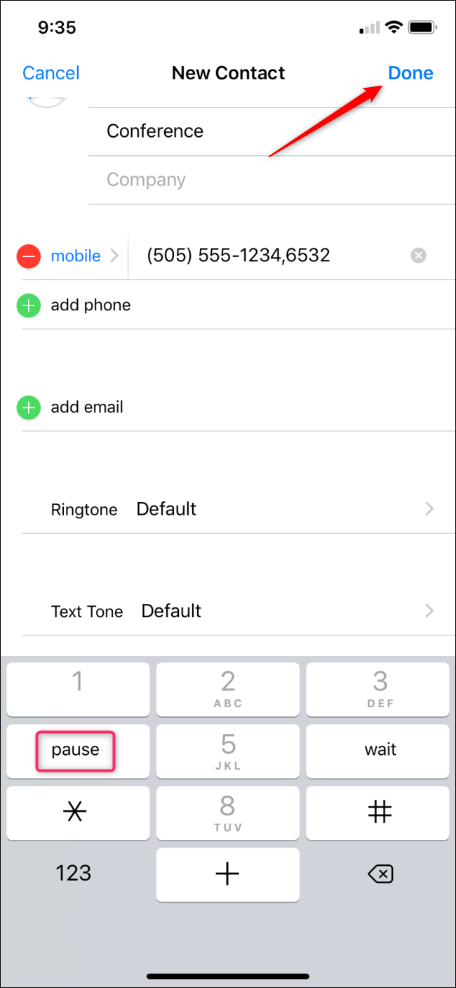 How to Save a Conference Call (and Access Code) as a Contact
