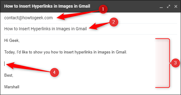 How to Insert Hyperlinks in Images in Gmail