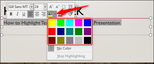 How to Highlight Text in Your PowerPoint Presentation