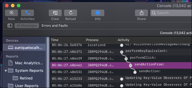 Activity Console How to Use the Console on macOS to Check Log and Activities