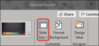 how to make a powerpoint template smaller