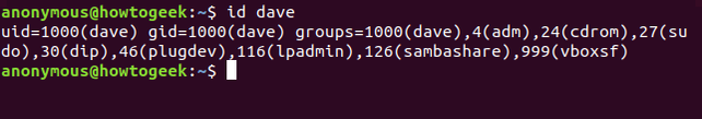 Linux Id Command Output Anonymous How to Determine the Current User Account in Linux