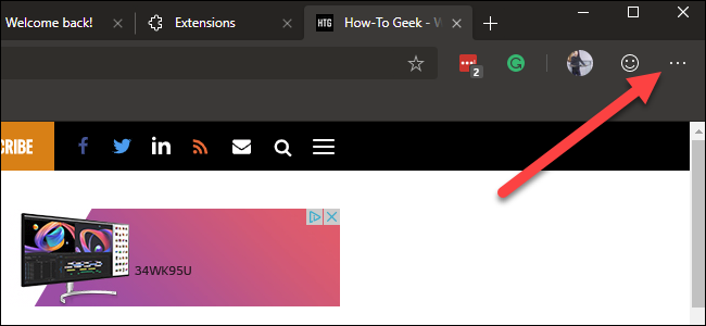 Extension Button How to Install Google Chrome Extensions in Microsoft Edge