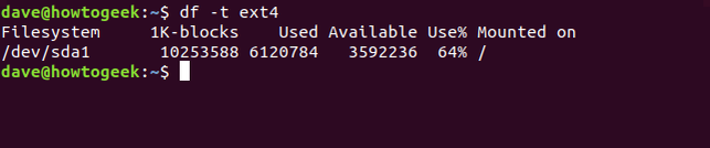 Linux Df How to View Free Disk Space and Disk Usage From the Linux Terminal