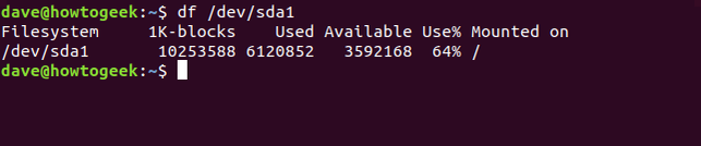 Df Total How to View Free Disk Space and Disk Usage From the Linux Terminal