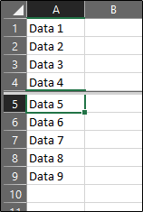 Excel View Split Function How to Use Excel's Split Screen Function