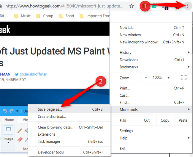 How to Save a Web Page in Chrome
