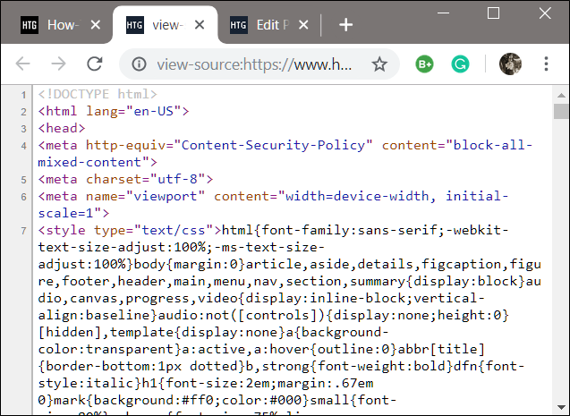 programmatically open How to View the HTML Source in Google Chrome