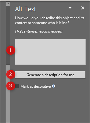 How to Add Alternative Text to an Object in PowerPoint