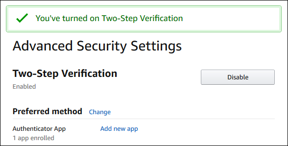 How to Turn on Two-Factor Authentication For Your Amazon Account
