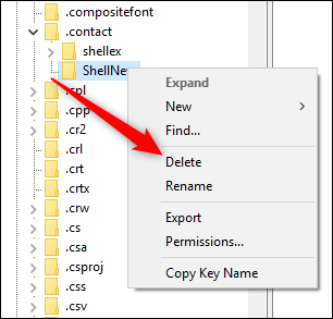 How to Remove Items From the New Menu in Windows File Explorer