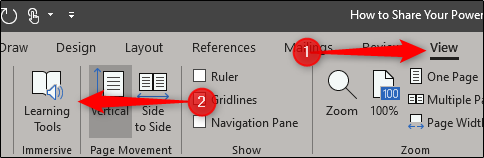 How to Use Microsoft Word's Learning Tools