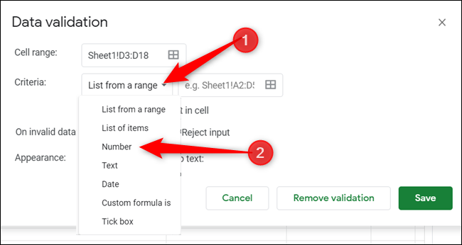 How to Restrict Data in Google Sheets with Data Validation